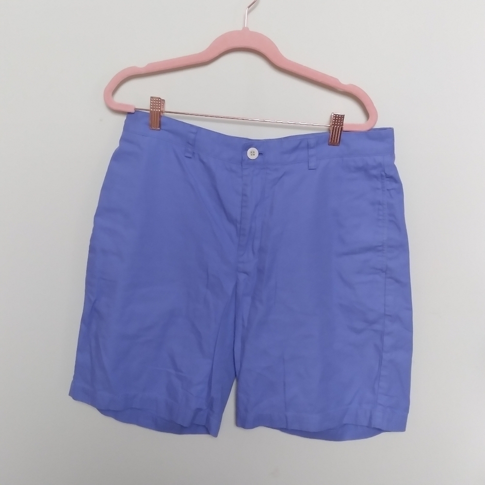 Vineyard Vines Blue Cotton Twill Chino Club Shorts Size 33